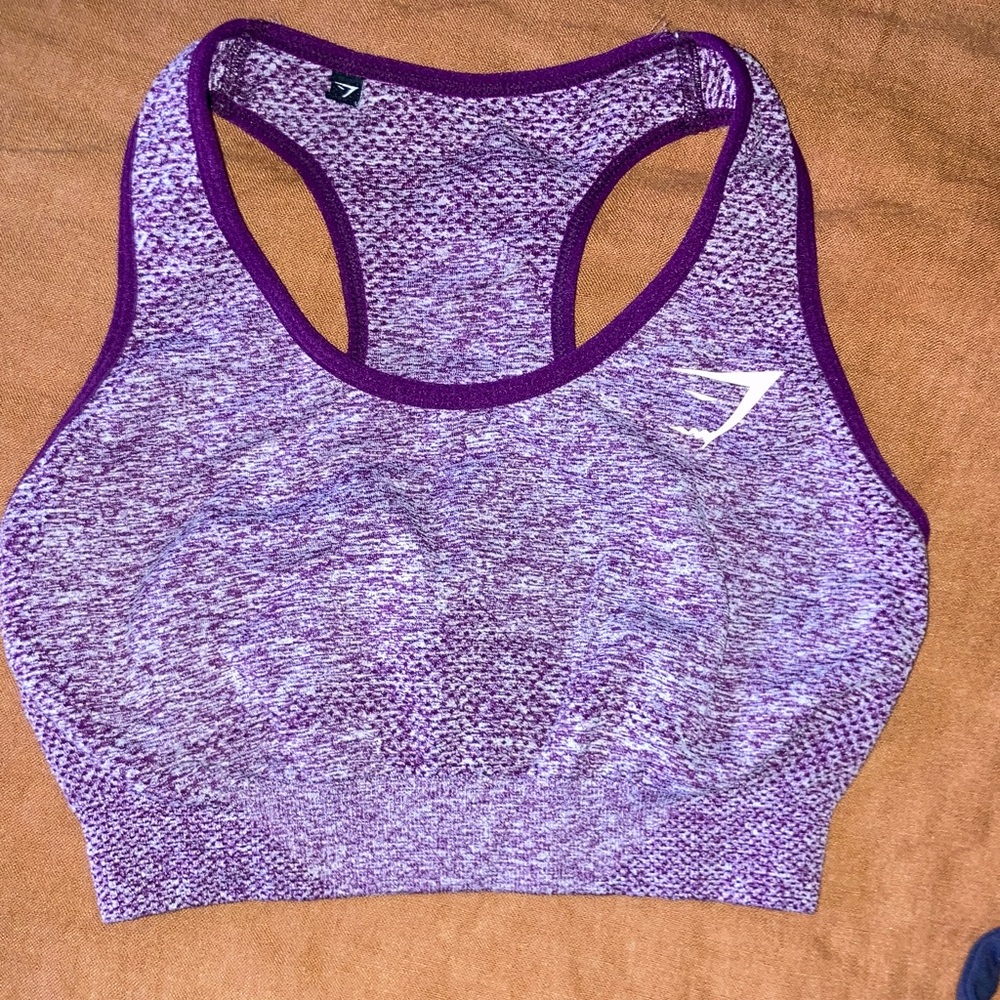 Gymshark Heathered Purple Sports Bra